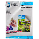 Papel fotográfico Adhesivo 135gr  Tamaño Carta (Caja de 20) Color Make