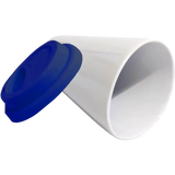 Vaso Tumbler de cerámica 15oz. Cónico con tapa de silicón
