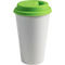Vaso Tumbler de cerámica 15oz. Cónico con tapa de silicón