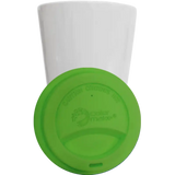 Vaso Tumbler de cerámica 15oz. Cónico con tapa de silicón