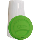 Vaso Tumbler de cerámica 15oz. Cónico con tapa de silicón