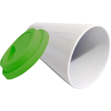 Vaso Tumbler de cerámica 15oz. Cónico con tapa de silicón