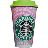 Vaso Tumbler de cerámica 15oz. Cónico con tapa de silicón