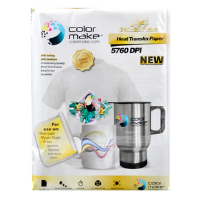 Papel de sublimación A4. Premium ColorMake | Caja de 10 paquetes | SKU CFSPQNA0100A4NPR | Color Make