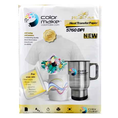 Papel de sublimación A4. Premium ColorMake