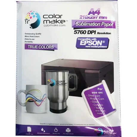 Papel de sublimación A4. 100gr. True Colors ColorMake