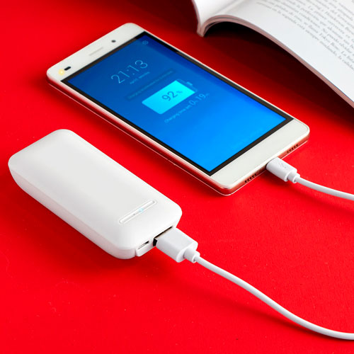 POWER BANK HARGY - BLANCO