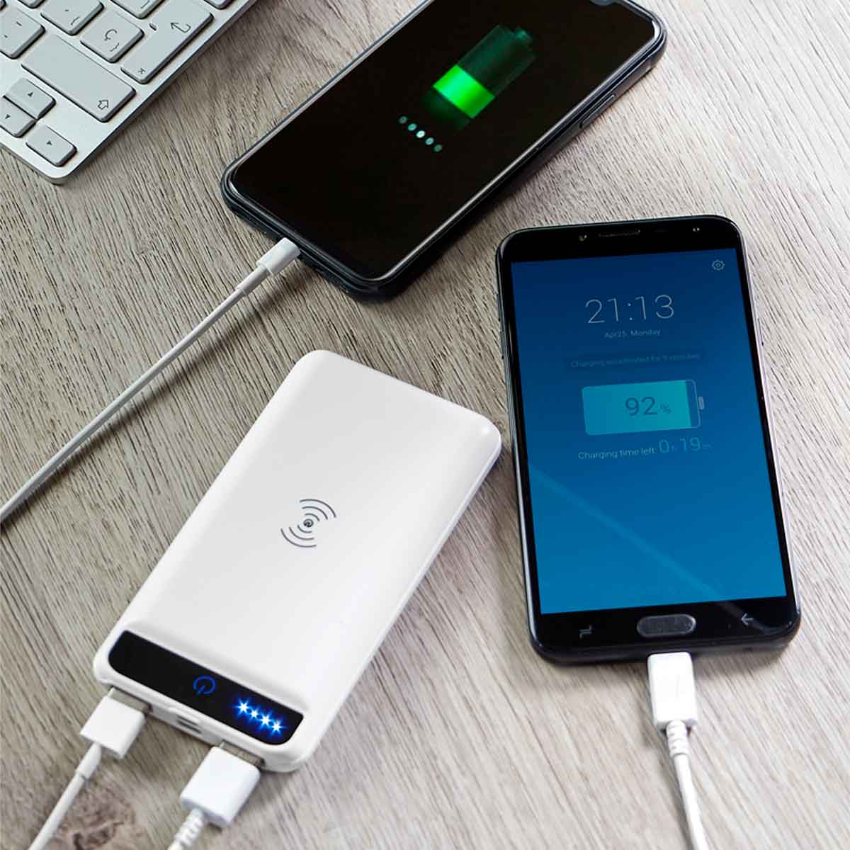 POWER BANK MAVY - BLANCO