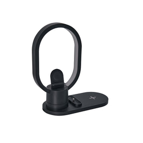 CARGADOR CON LÁMPARA VALOA - NEGRO