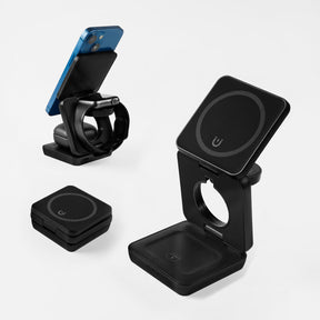 MULTICARGADOR INALÁMBRICO QONEX - NEGRO