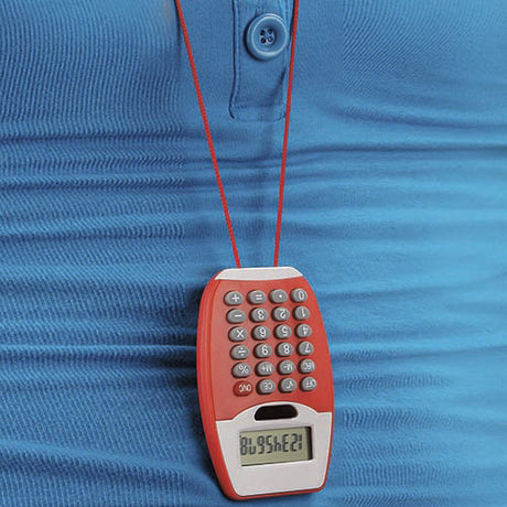CALCULADORA COLGABLE ENCORE - ROJO