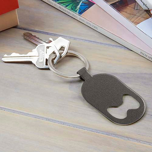 LLAVERO DESTAPADOR TELSEN - GRIS METALICO