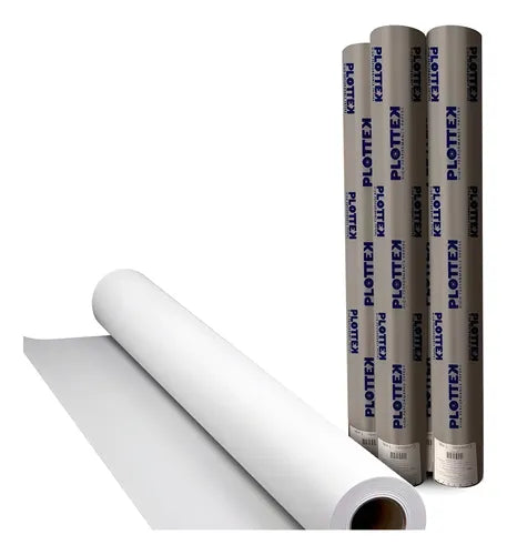Rollo de Papel Bond para Plotter 61 cm x 50 m – Blanco Mate de Alta Resolución