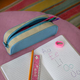 ESTUCHE ESCOLAR GAKKO - AZUL