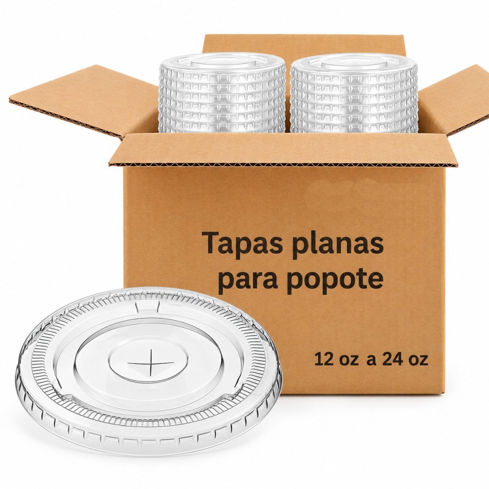 Tapa PET Para Desechable Cristalino 16oz