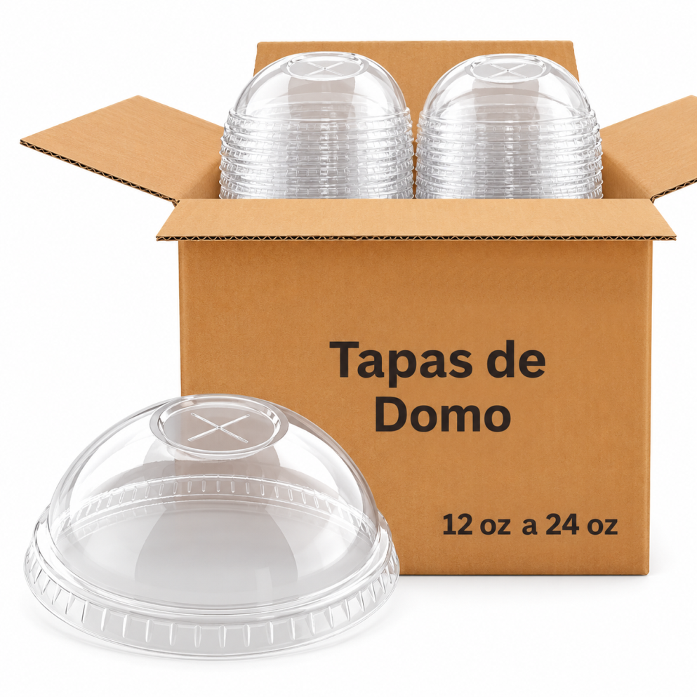Tapa PET Para Desechable Cristalino 16oz