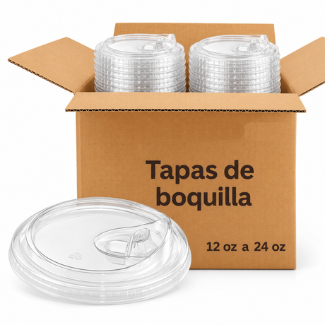 Tapa PET Para Desechable Cristalino 16oz