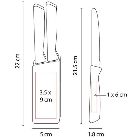 SET DE CUCHILLOS CORVI