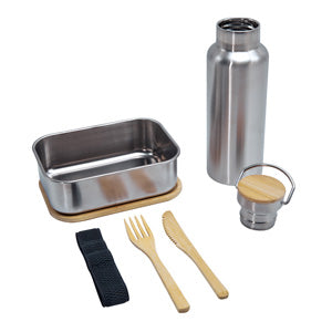 SET DE LONCHERA POU - PLATA