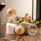 SET DE SALERO Y PIMENTERO BENITO - BEIGE