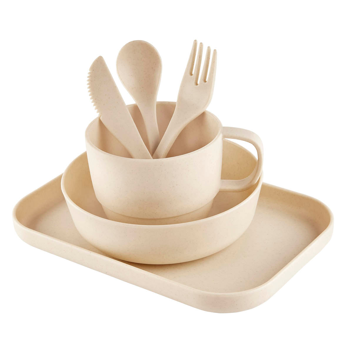 VAJILLA INDIVIDUAL ZEKE - BEIGE