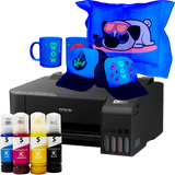 Impresora EPSON L1250 + Kit De Sublimación Con Tintas Fluor