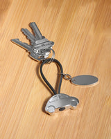 LLAVERO AUTO CON PLACA - NEGRO