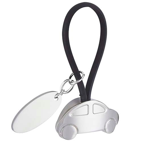 LLAVERO AUTO CON PLACA - NEGRO