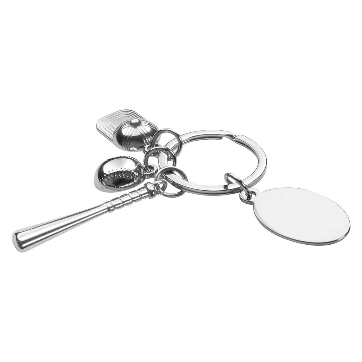 LLAVERO BUNT BASEBALL - PLATA