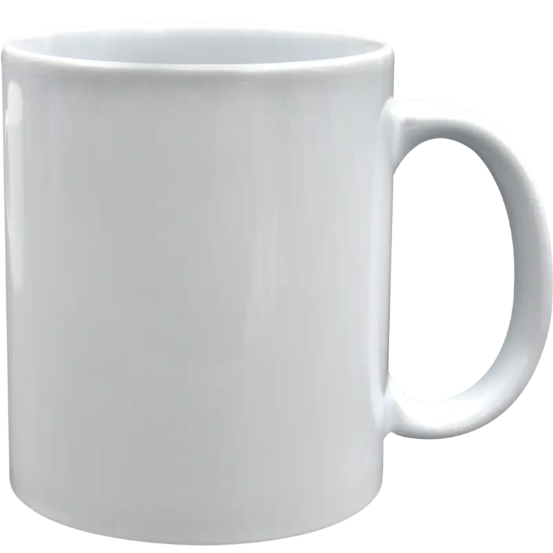 Taza de cerámica 11oz. Blanca. Linea Ollin Grado AAA