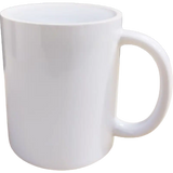 Taza de cerámica 11oz. Blanca. Linea Ollin Grado AAA