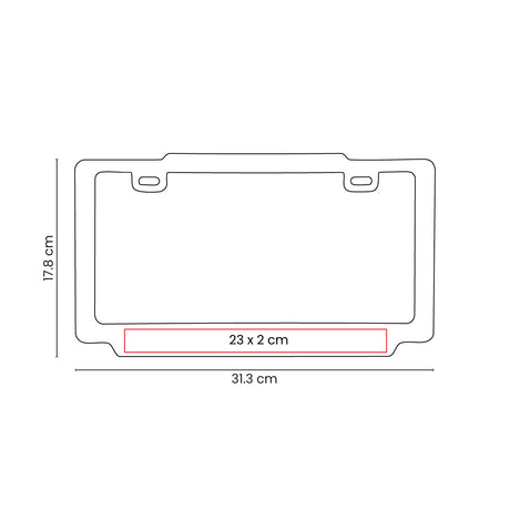 PORTA PLACA VAREK