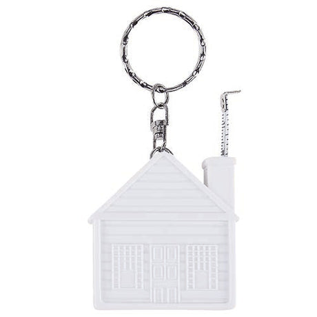 LLAVERO FLEXÓMETRO CASITA - BLANCO