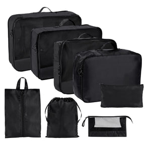 SET ORGANIZADOR DE VIAJE DEVIKA - NEGRO