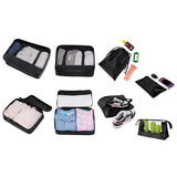 SET ORGANIZADOR DE VIAJE DEVIKA - NEGRO