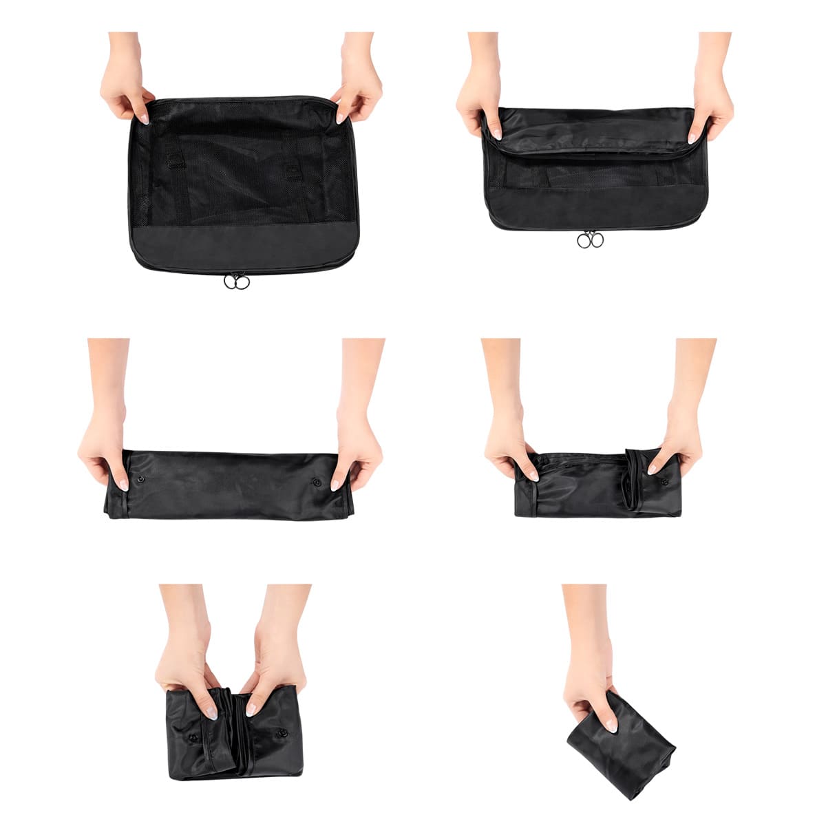 SET ORGANIZADOR DE VIAJE DEVIKA - NEGRO
