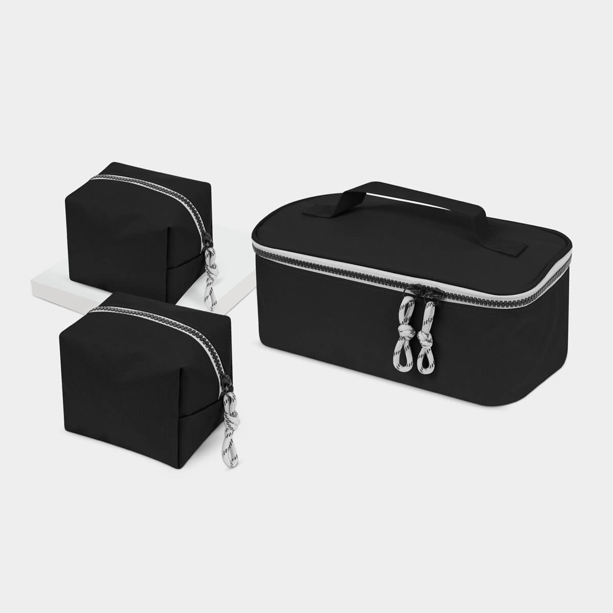SET ORGANIZADOR DE VIAJE VIARE - NEGRO