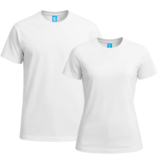 Playera Blanca Alta gama Tactoalgodón Color Make