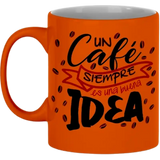 Taza de cerámica 11oz. Neón Color Make