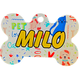 Placa Huesito De Acero Para Mascota