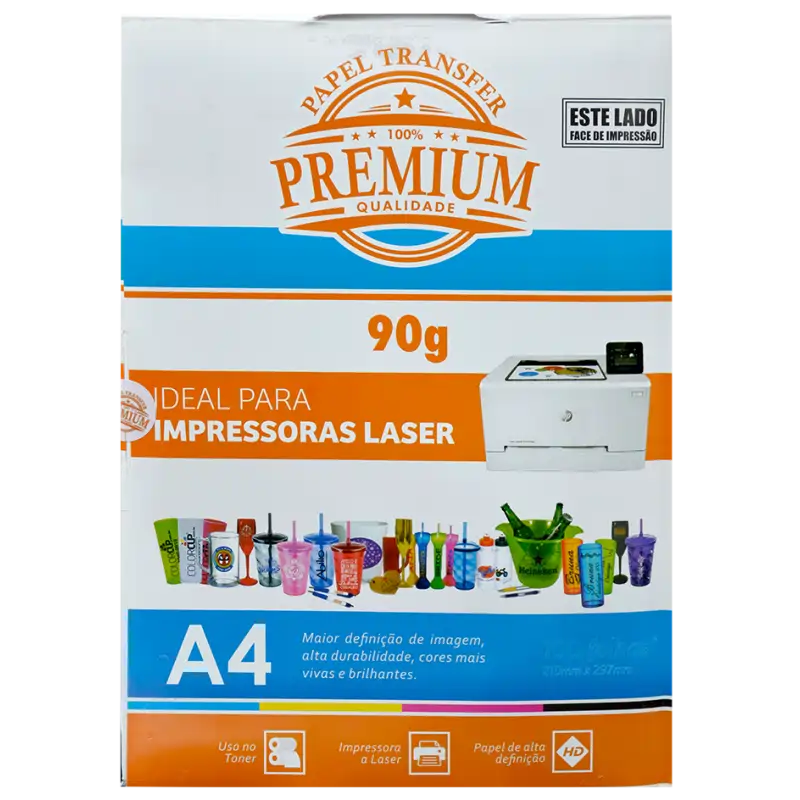 Papel Transfer Laser Para Rigidos 90g 1 Hoja A4 (Caja con 10 hojas)