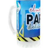 Tarro de vidrio 16oz. Cervecero Glaseado