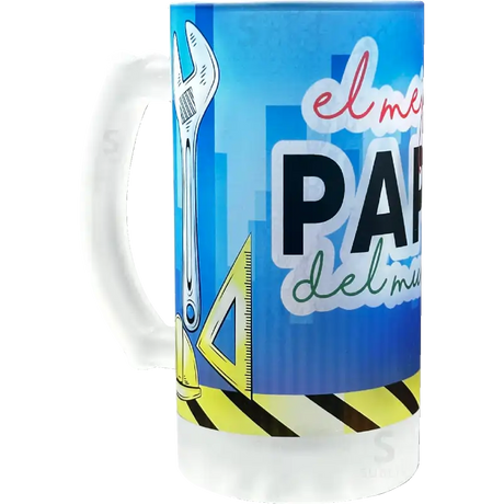 Tarro de vidrio 16oz. Cervecero Glaseado