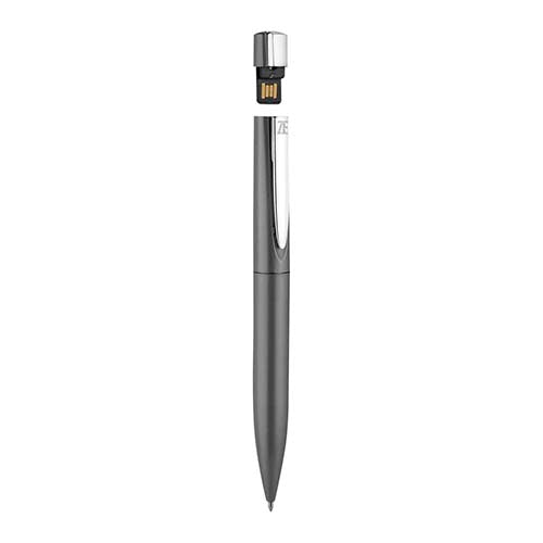 BOLÍGRAFO USB 8 GB NEUSS - GRIS METALICO