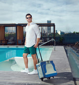 HIELERA TROLLEY OSLO - AZUL