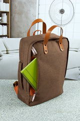 MOCHILA-PORTAFOLIO DARO - CAFE