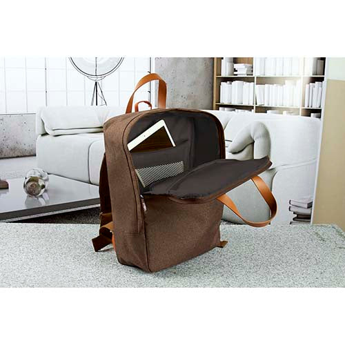 MOCHILA-PORTAFOLIO DARO - CAFE