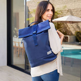 MOCHILA FLAP - AZUL