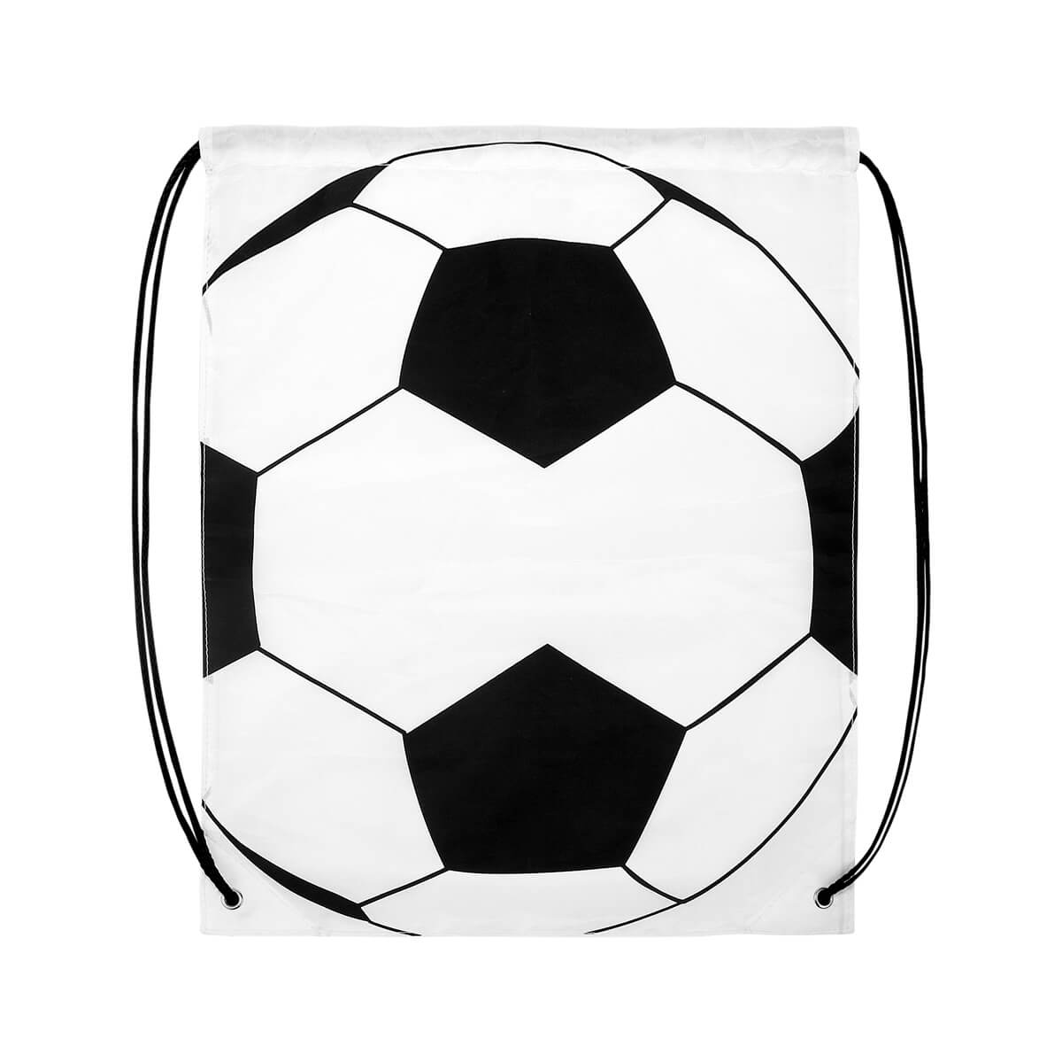BOLSA SOCCER - BLANCO CON NEGRO