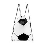 BOLSA SOCCER - BLANCO CON NEGRO